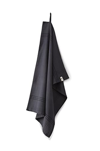 Walra Theedoek Line Out 50x70 100% Katoen Off Black - Original